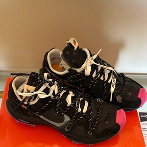 Women's Black and Pink Athletic Shoes